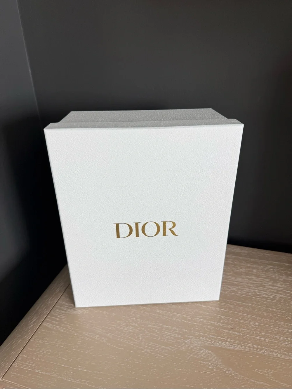 White Dior Gift/Shoe Box & Dior Tissue Paper with Dior Logo Sticker